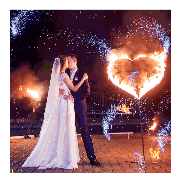 Организация пиротехнического шоу на свадьбу  Донецк | doneck.salutsklad.ru