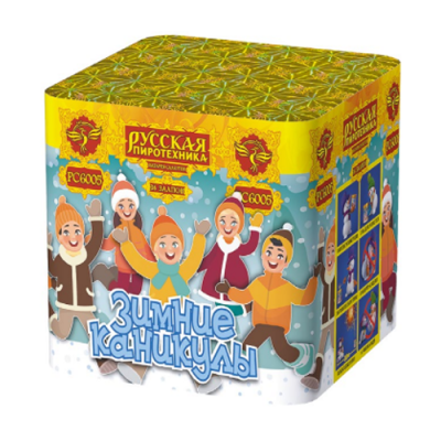 Зимние каникулы 36 Батарея салютов купить в Донецке | doneck.salutsklad.ru