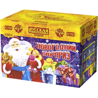 Новогодний сюрприз New Батарея салютов купить в Донецке | doneck.salutsklad.ru