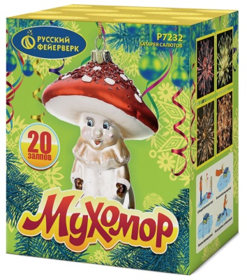 Мухомор Батарея салютов купить в Донецке | doneck.salutsklad.ru